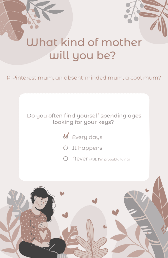 Personality test Mother's Day