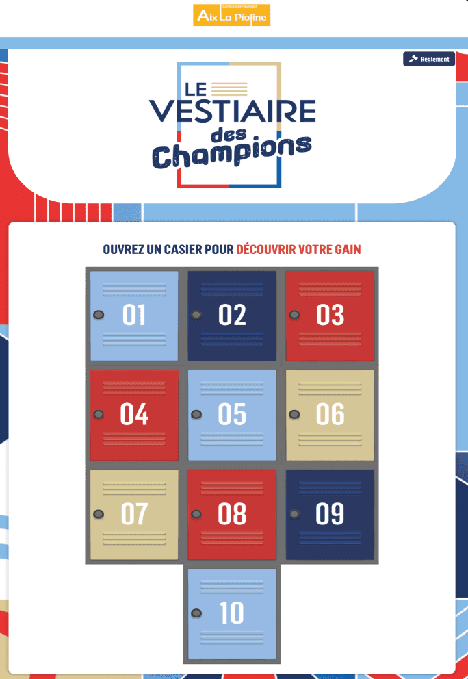 Le vestiaire des champions