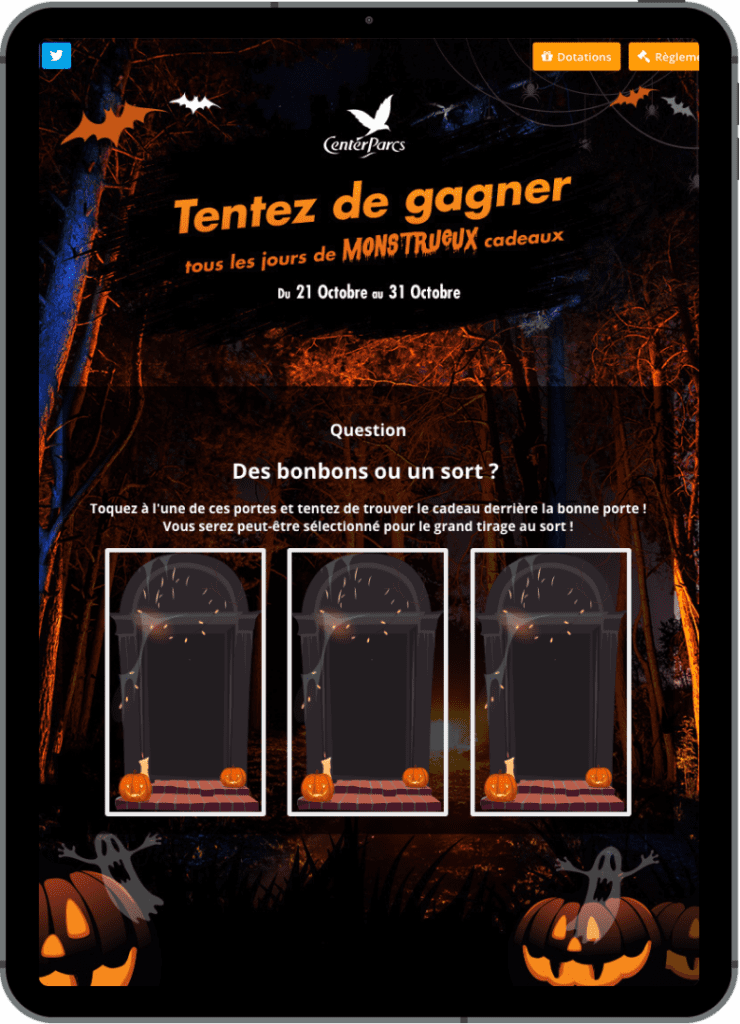 ipad-center-parks-bonto-action-marketing-pour-halloween