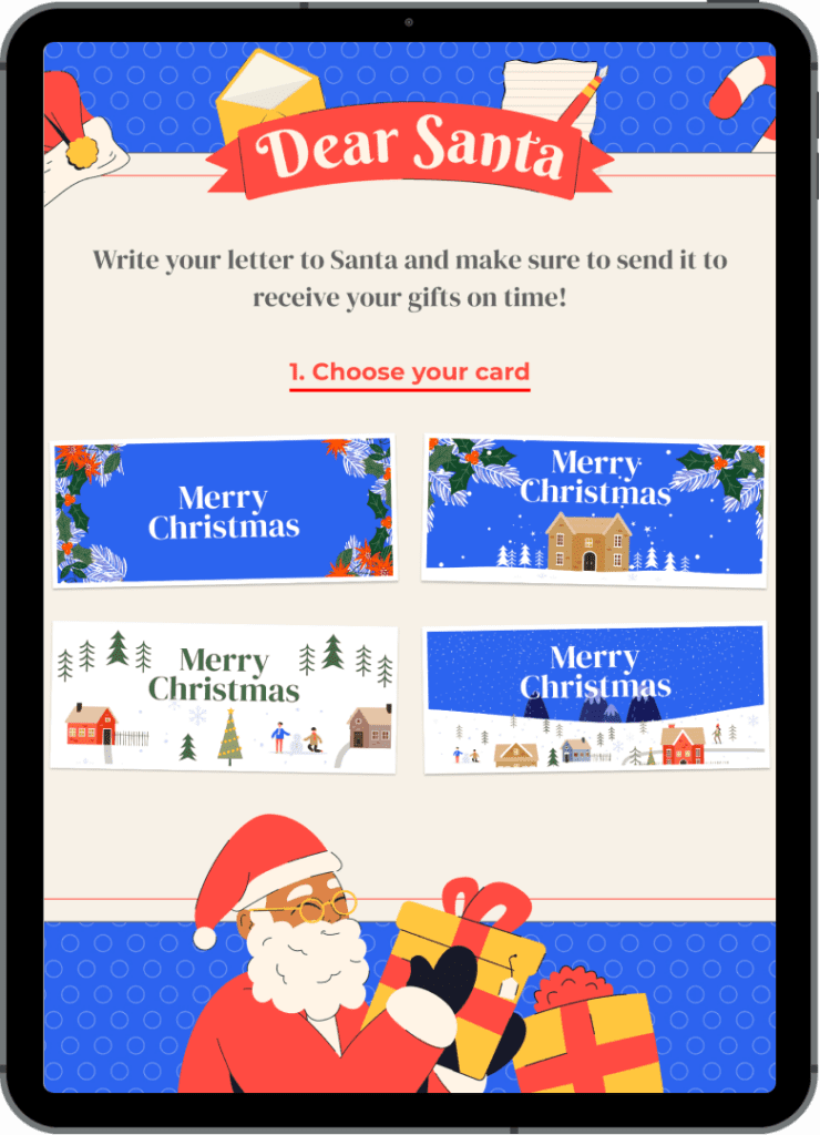 ipad-dear-santa-card-christmas-marketing-campaign