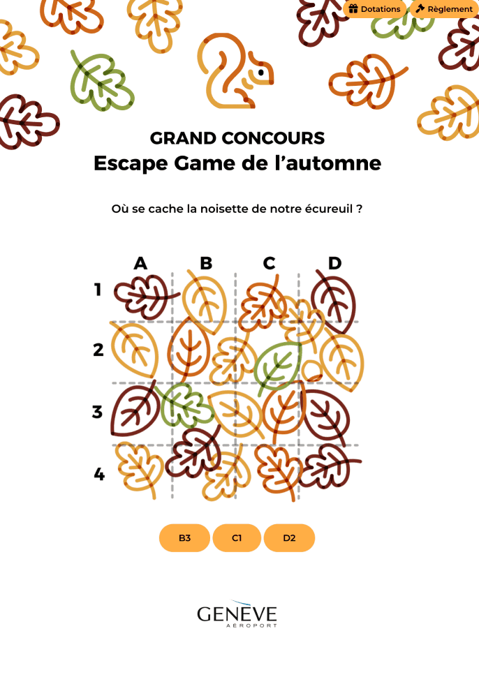 La escape room otoñal del Aeropuerto de Ginebra
