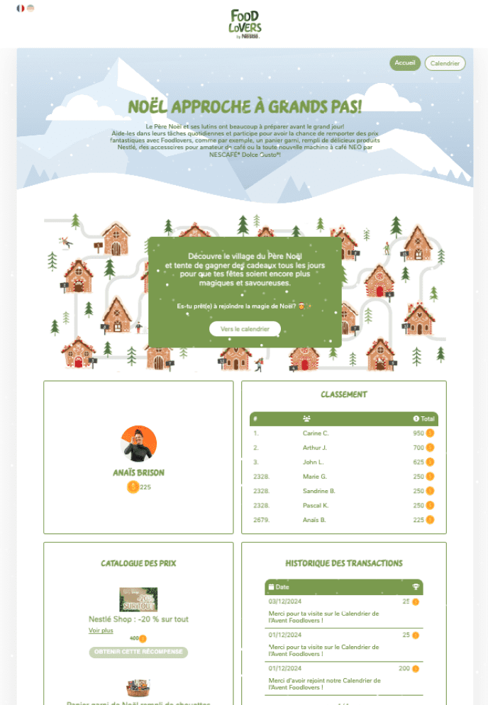 Le calendrier de l’Avent digital pour les gourmands
