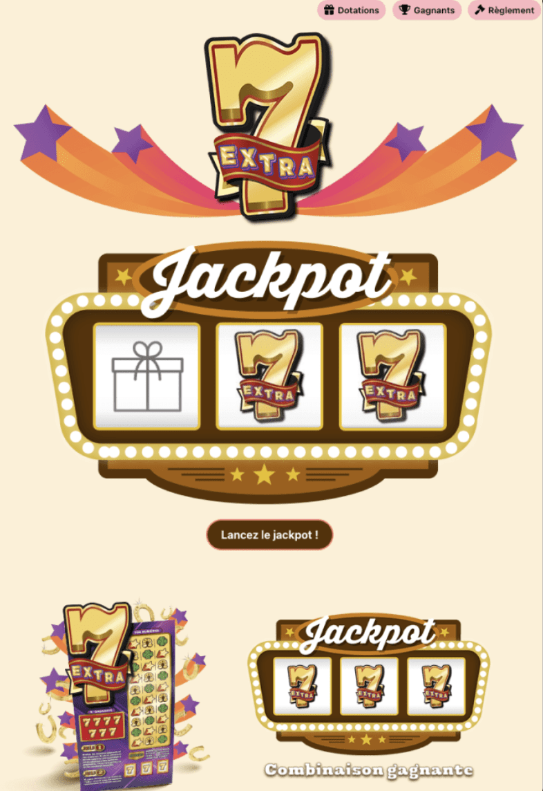 “7 EXTRA” jackpot