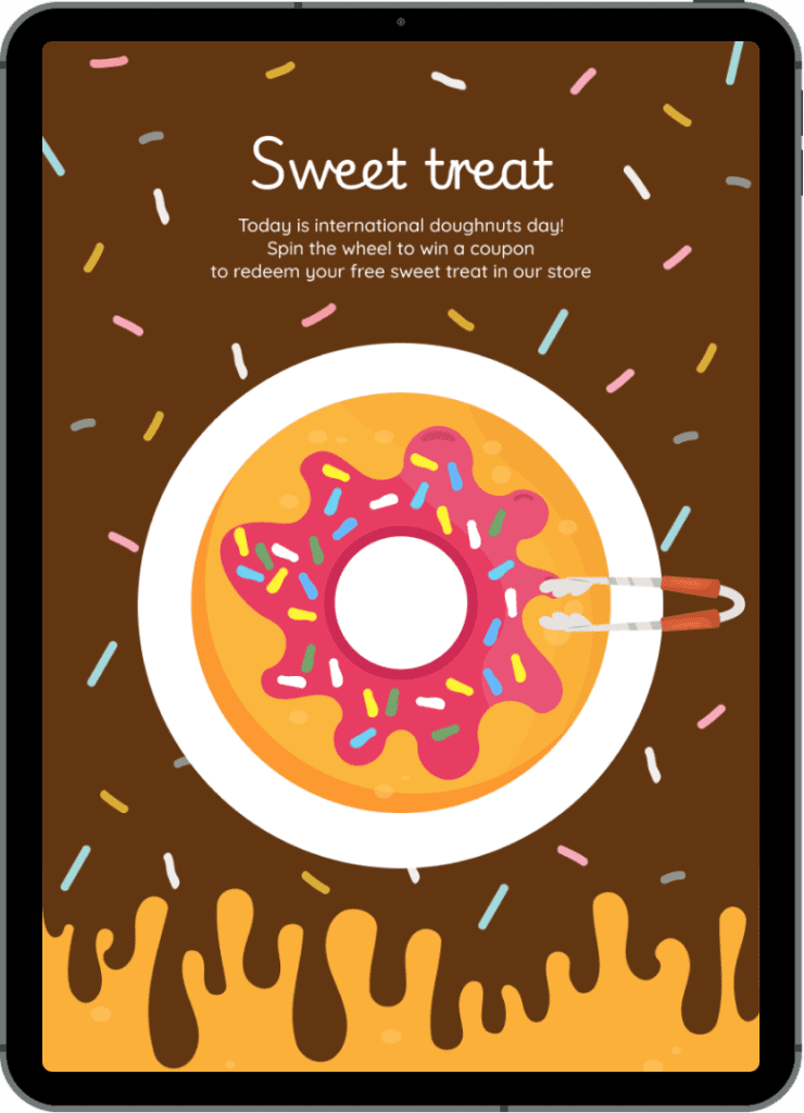 ipad-wheel-of-fortune-donought-summer-advertising-campaigns-gamification-strategy
