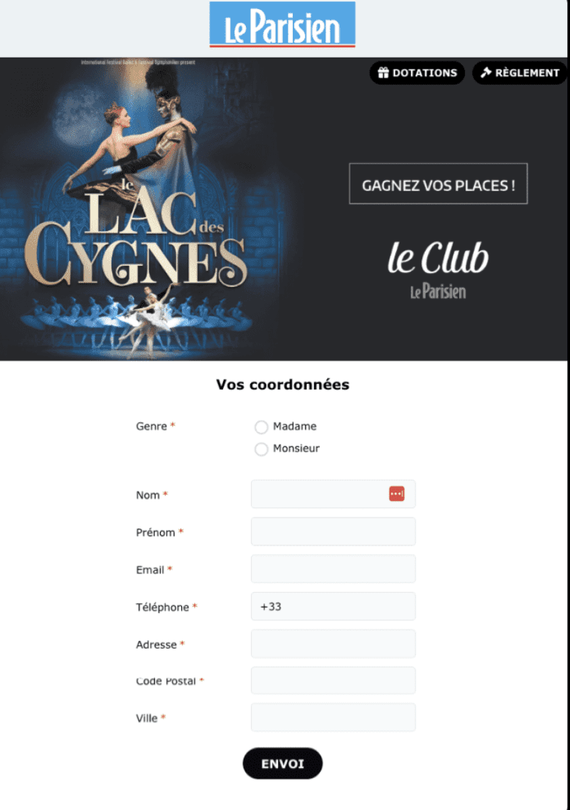 Le Parisien’s ballet contest