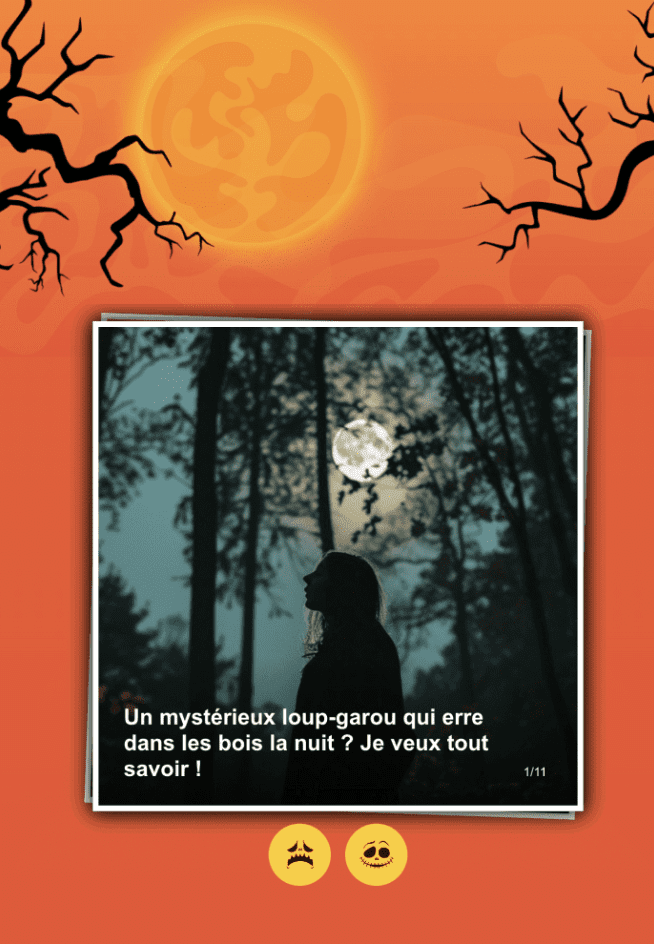 El test de personalidad con swiper de Loterie Nationale