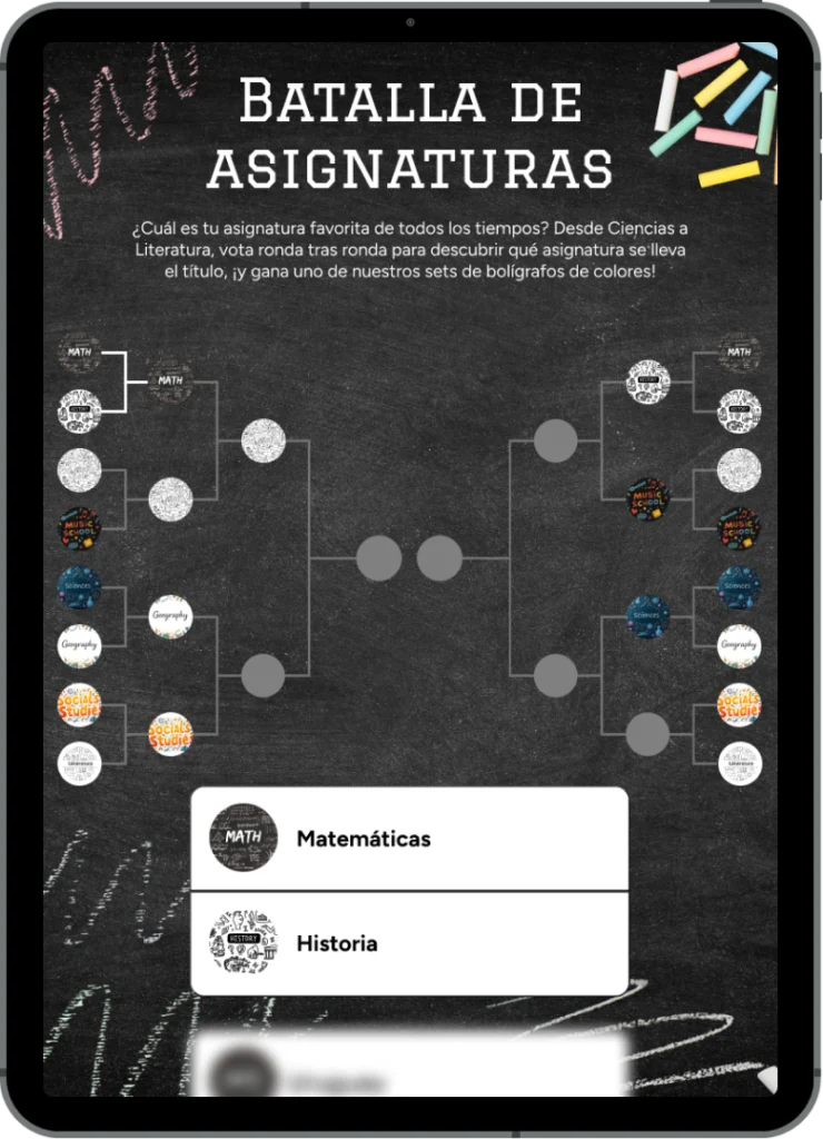 ipad-cuadro-del-torneo-marketing-de-otono-marketing-de-vuelta-al-cole