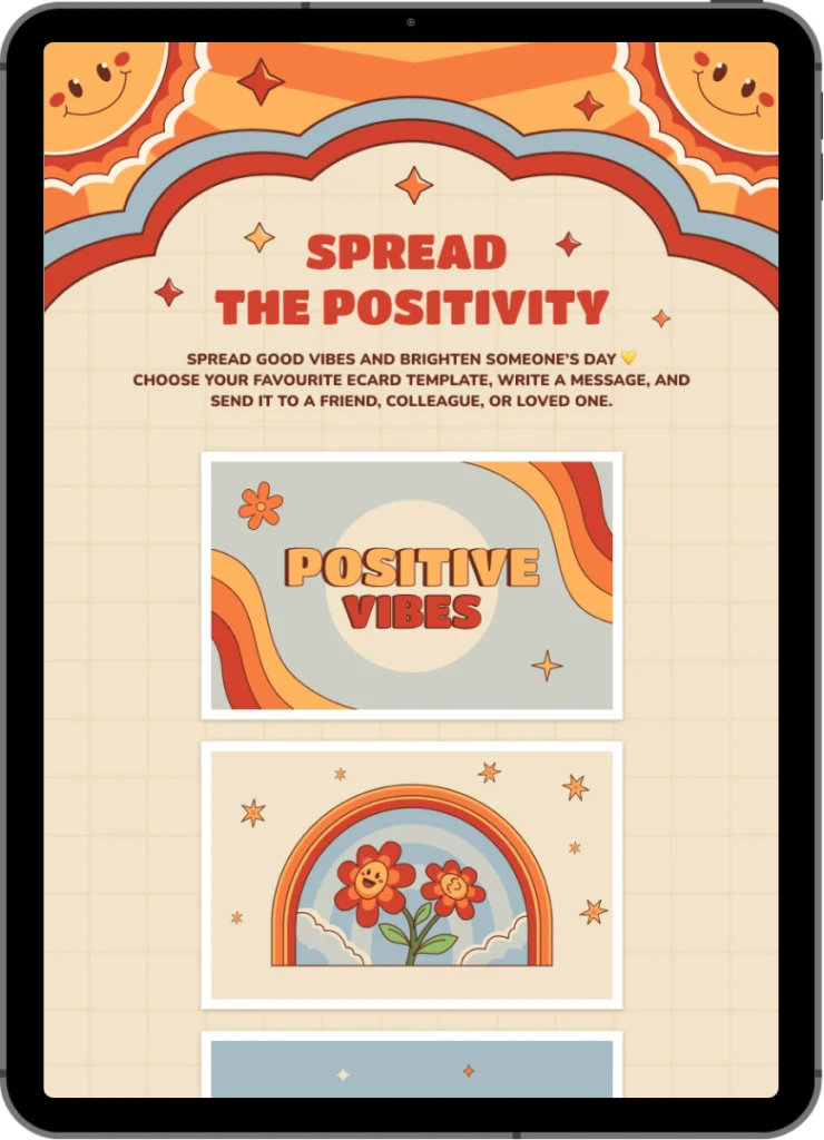 ipad-ecard-positivity-black-friday-autumn-marketing-campaigns