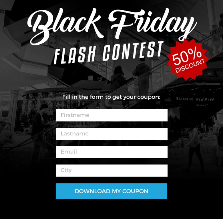 Black Friday Flash Contest | Qualifio