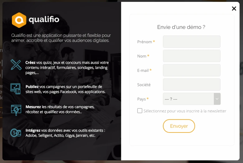 Exemple de formulaire Qualifio