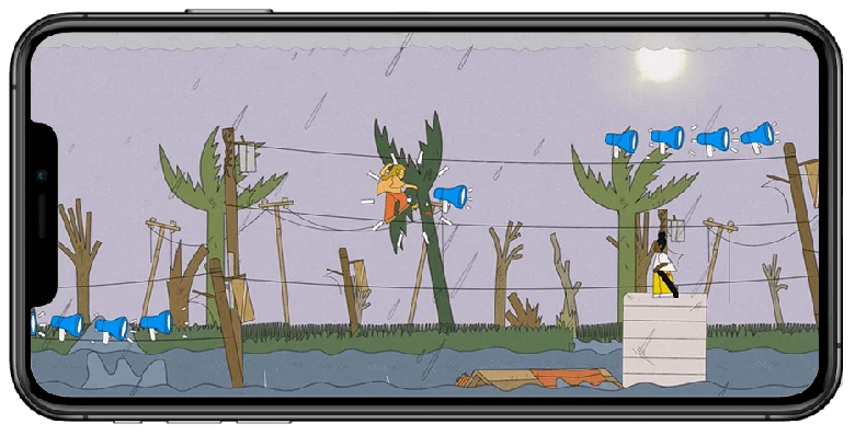 Exemple de jeu du runner par l'UNICEF