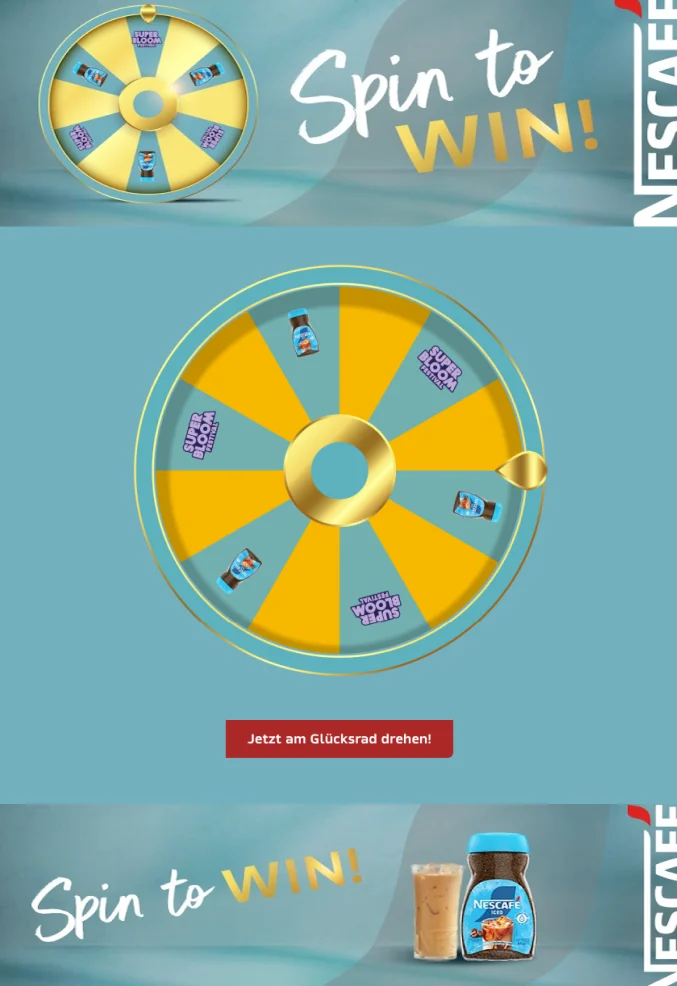 La rueda de la fortuna veraniega de Nescafé