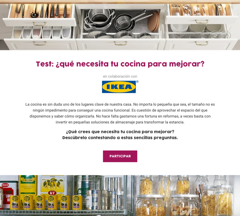 Test de personalidad de Enfemenino en colaboración con IKEA