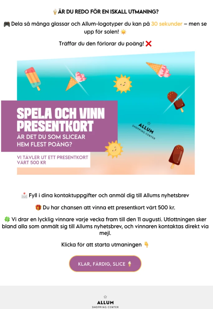 El ‘¡córtalo!’ de helados de Klépierre