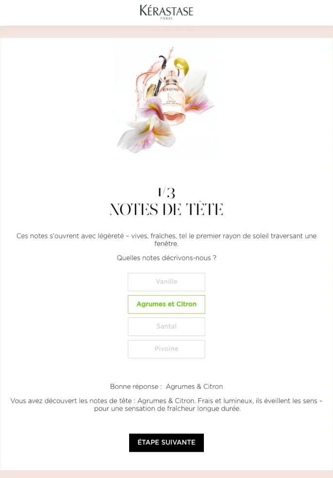 Kérastase’s hair perfume quiz