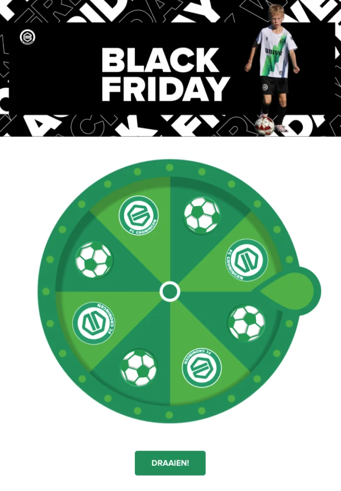 Le Black Friday avec FC Groningen
