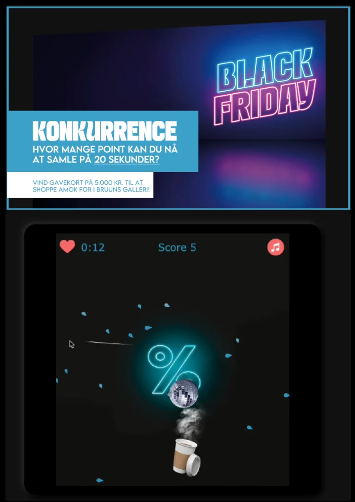 El juego ¡córtalo! de Black Friday de Klépierre