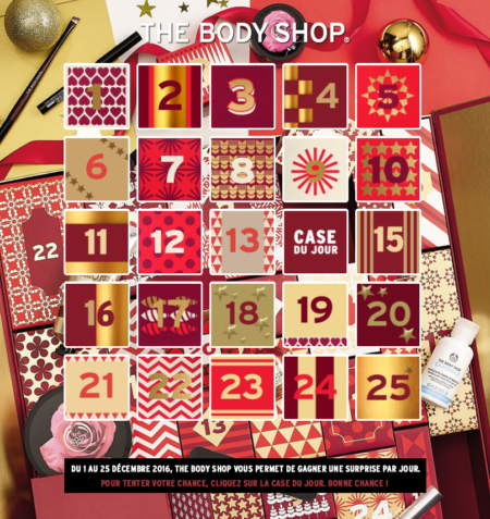 The Body Shop's Advent calendar
