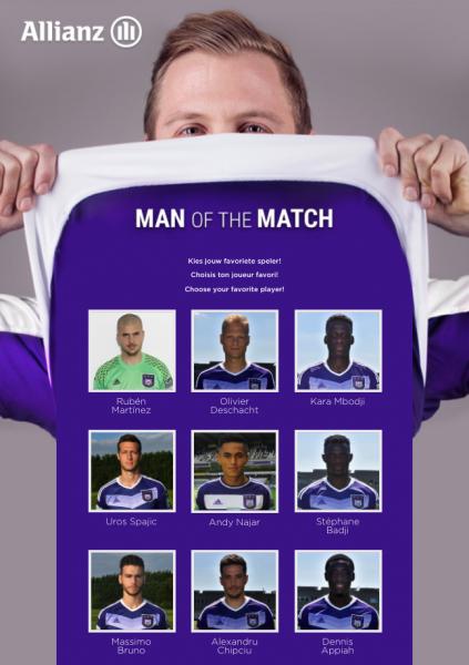 RSCA Allianz Man of the Match | Qualifio