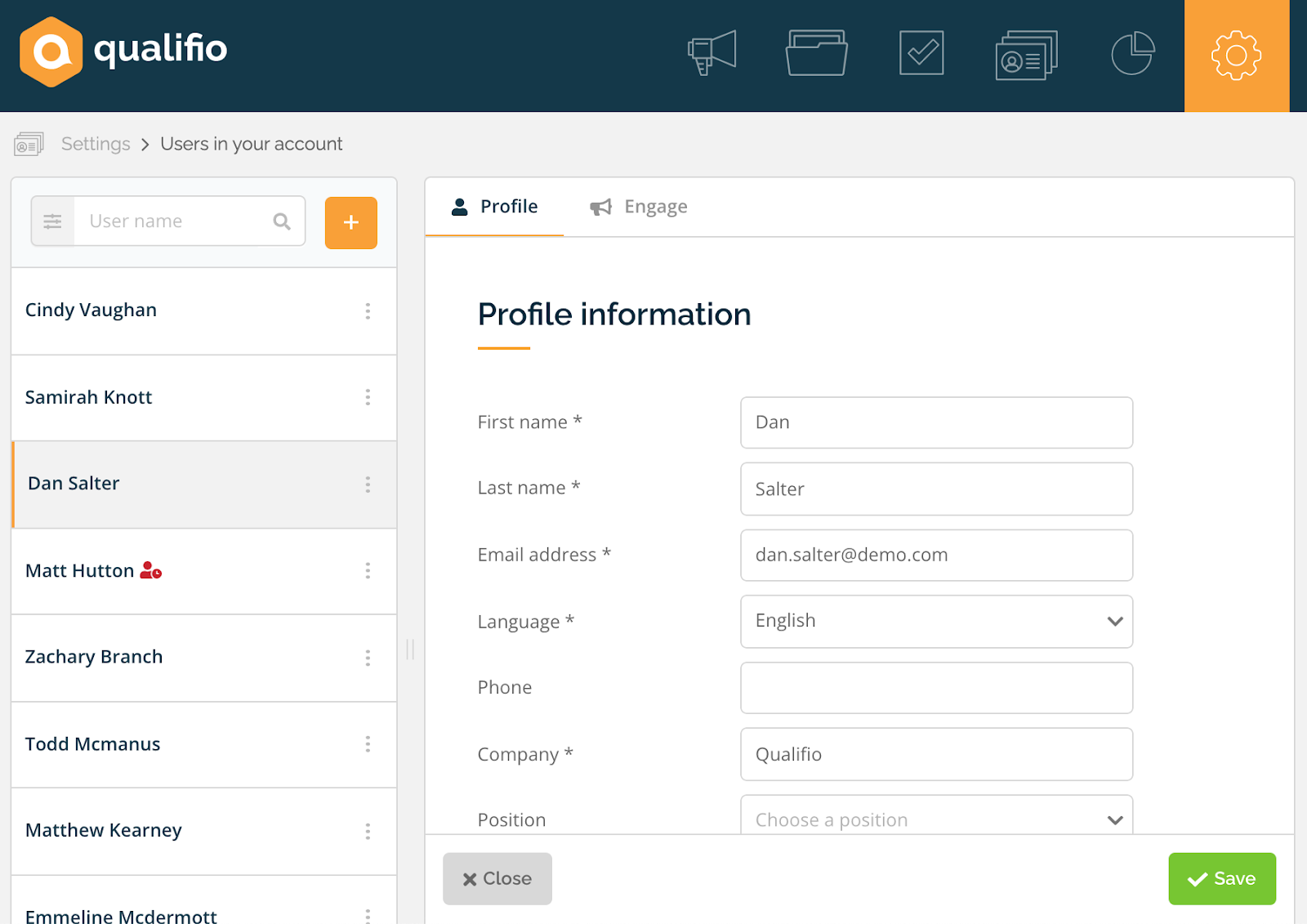 We have updated the way you navigate your user list in Qualifio and you can now view all your users at a glance.