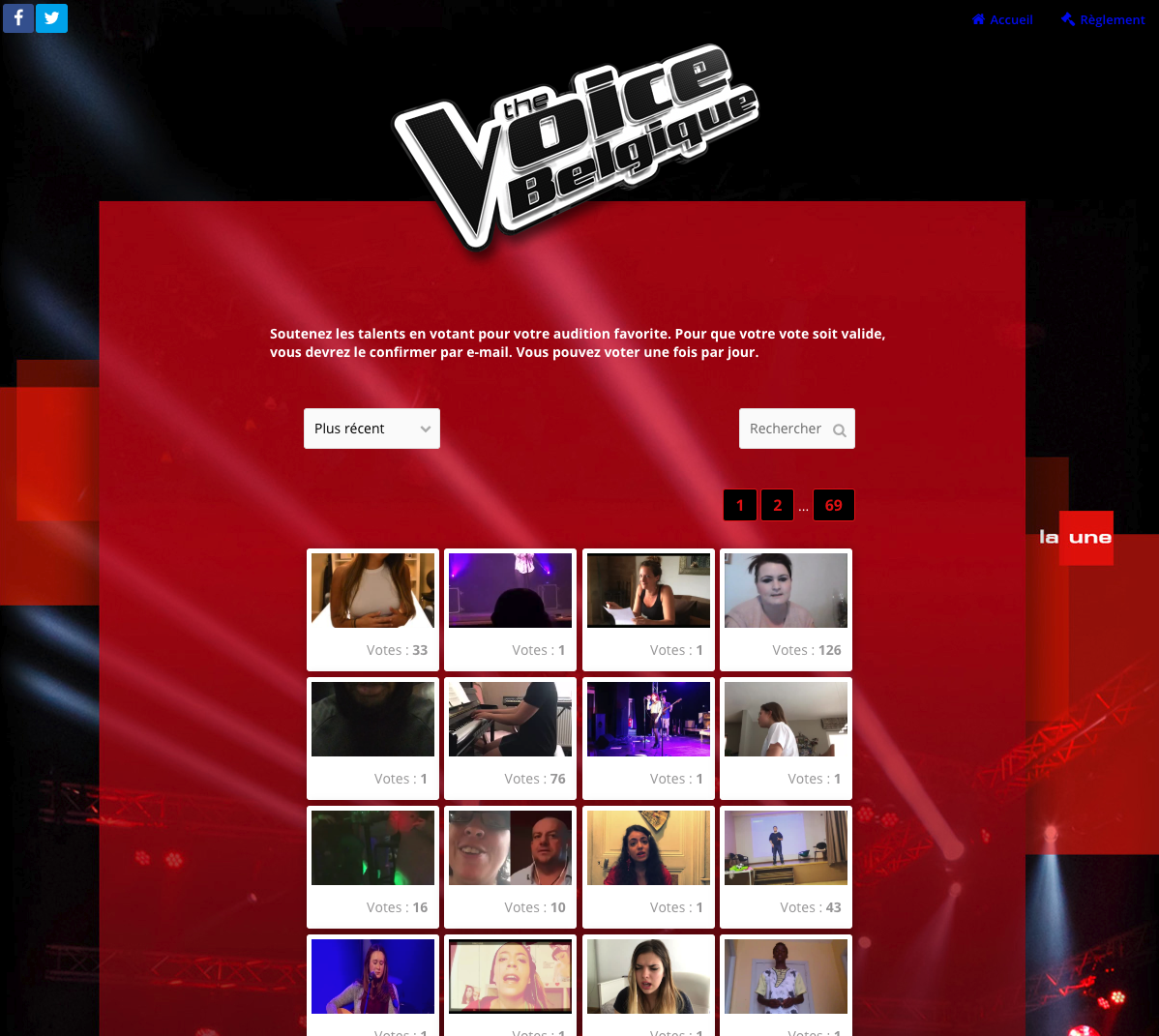 The Voice's online auditions are a good example of UGC