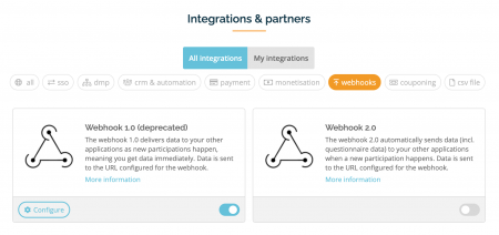 Setting up Qualifio's webhook integration